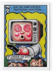 Garbage Pail Kids 2020 35 años de historias no contadas virus iris 67 GPK Stevie TV - Imagen 1 de 2