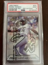 1999 Finest Frank Thomas Franchise Records Refractor. #FR1. 1:378 Packs PSA 9