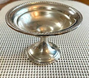 WATSON SILVER COMPANY US H36 WEIGHTED COMPOTE 155 GRAMS 5.47 OZ 3 1/4" H x 5 1/8 - Picture 1 of 6