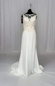 Brand New Art Couture AC480 Elegant Wedding Dress Size 12 RRP £1200 - Picture 1 of 21