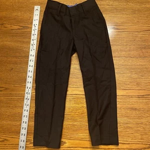 IZOD Boys Size 4 Black Dress Uniform Black Pants - Picture 1 of 4