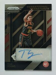 Trae Young 2018-19 Panini Prizm #SS-TYG Rookie Signatures Auto Hawks RC HOT