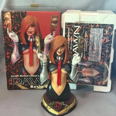 Dawn Джозеф Майкл Линснер комиксов смолы бюст фигурка подписанная коробка сертификат подлинности статуэтка - Изображение 1 из 4