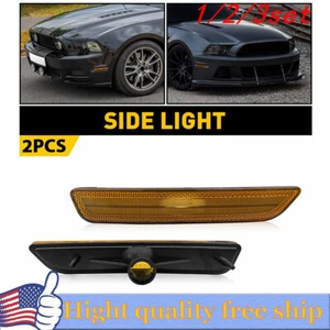 2/4x AUXITO ámbar luz lateral ámbar marcador carcasa apta para Ford Mustang 2010-14 - Imagen 1 de 20