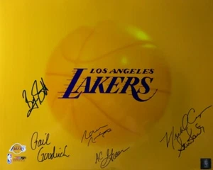 Scott Goodrich Green Nixon Signed Autographed 16X20 Photo Lakers 6 Autos COA - Picture 1 of 4
