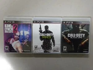 Call of Duty Black Ops 1, MW3, Kane & Lynch 2 Dog Days (PS3) Bundle Lot 3 Spiele - Bild 1 von 2