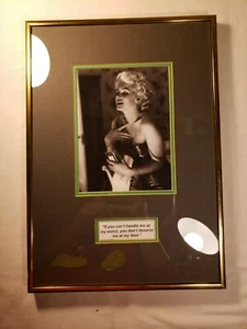 ICONIC MARILYN MONROE IN GOLD MATTED CLASSIC VINTAGE FRAME FRAMED 10.5 X 15 - Picture 1 of 8