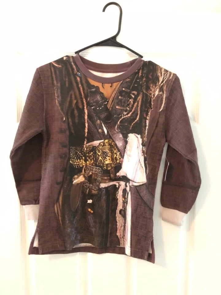 Camisa Disney Piratas del Caribe Niños S. Jack Sparrow Cruise Halloween Foto 1 de 4