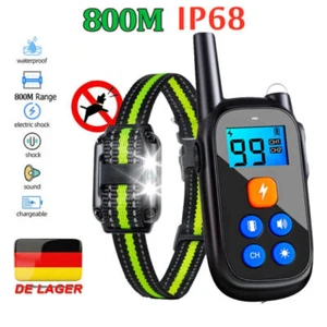 800M Hunde Anti-Bell Halsband Erziehungshalsband mit Vibration Ton Fernbedienung - Bild 1 von 17