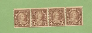 US Scott #601 4¢ Mint-VF-NH, Martha Washington unused Strip of 4 OG - Picture 1 of 2