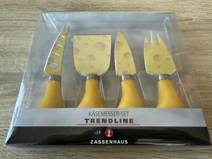 Zassenhaus Easy Cut Käsemesser Set 4 teilig in trendigem Käse-Design NEU/OVP - Bild 1 von 2