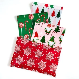 Christmas Poly Mailers Shipping Bags Pretty Thick Self Adhesive Mailing Envel... - Picture 1 of 9