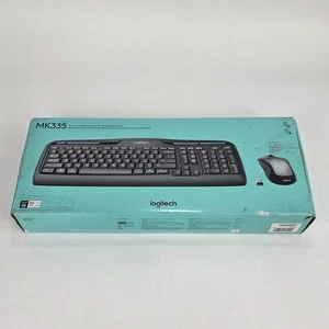 Logitech MK335 Full Size Wireless Combo w/ Media Shortcut Keys & Optical Mouse - Afbeelding 1 van 11