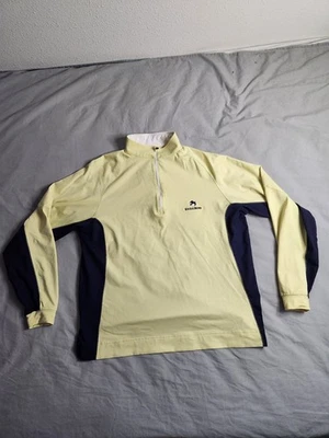 Pullover Footjoy Para Hombre Talla Grande Amarillo Azul 1/4 Cremallera Golf Ligero Preppy NUEVO Foto 1 de 4