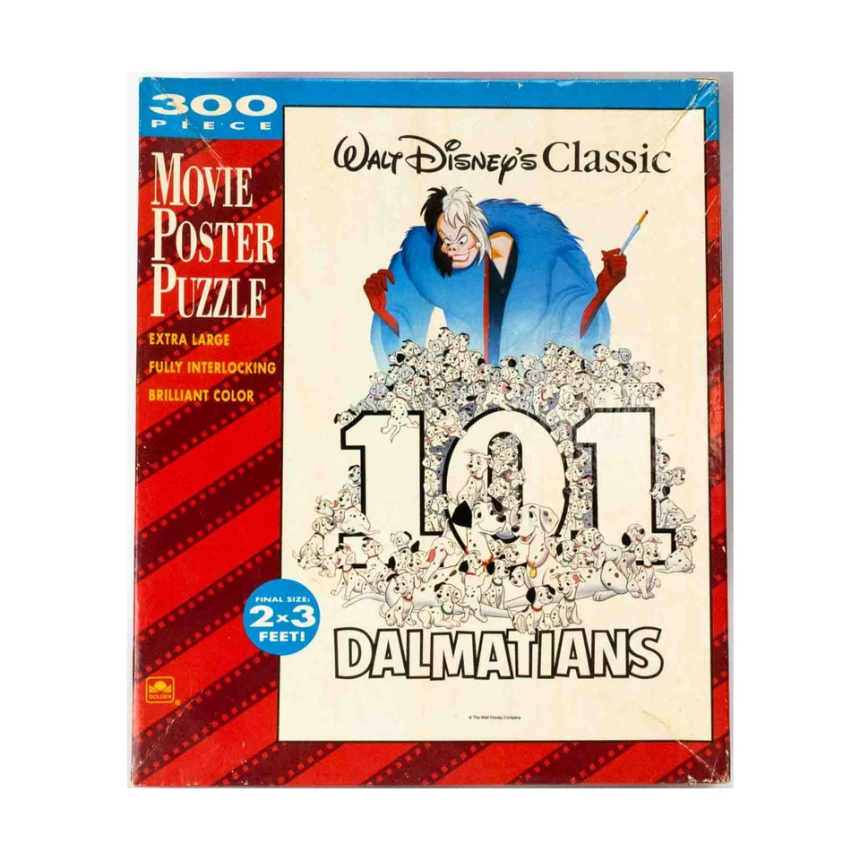 Rompecabezas de póster de película Golden Puzzle 101 Dálmatas (300 piezas) en muy buen estado/casi nuevo Foto 1 de 1