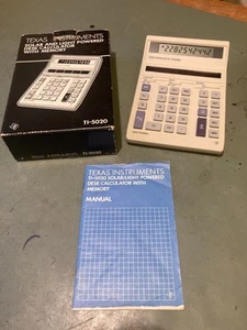 Alter Texas Instruments Schreibtischrechner / Vintage Desk Calculator TI - 5020 - Afbeelding 1 van 8