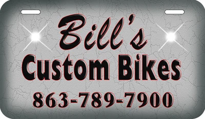 Custom Design By You Motorcycle License Plate Personalize Gifts Any Color 4"x7"