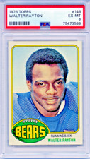 Vintage 1976 Topps Chewing Gum Inc. Card #148 Walter Payton PSA 6 Chicago Bears