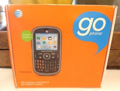 AT&T Cellular OneTouch Alcatel One Touch 871A Black Phone NIB - Image 1 of 4