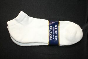 Vintage FOOTJOY Womens Golf Sport Socks WHITE NEW NOS Irreg. 78% cotton Size 6-9