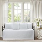 White Medallion Reversible Cotton Quilt Set Bedspreads Coverlet Daybed