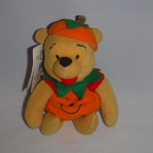Winnie the Pooh Mini Bean Bag Pumpkin Disney Store w/ Tush and Hang Tags - Picture 1 of 6