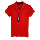 Gant Red Summer Pique Short Sleeves Polo Shirt Size Xs