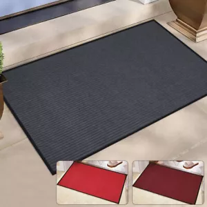 Door Mat Home Front Carpet Floor Mats Rubber Back Non-Slip Welcome Mat Outdoor - Picture 1 of 34