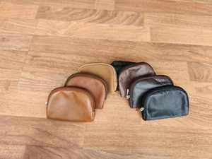 Leather coin bag mini cosmetic make up bags mini pouch retro style, Martha - Picture 1 of 11
