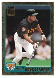 2001 Topps Gold #715 EMIL BROWN Pittsburgh Pirates /2001 NM-MT - Bild 1 von 2