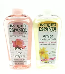 Aceite corporal y árnica natural Aceite corporal rosa Aceite Corporal Instituto Español, 8,5 fl oz. - Imagen 1 de 6