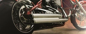 BIG DOG MOTORCYCLES SUPERTRAPP 2:1 MUFFLER 2005-11 #027-7190-A WIDE TIRE HD AIH - Picture 1 of 10