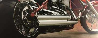 BIG DOG MOTORCYCLES SUPERTRAPP 2:1 MUFFLER 2005-11 #027-7190-A WIDE TIRE HD AIH - Image 1 of 4