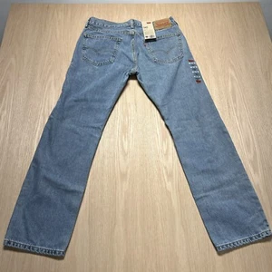 Levi's 505 Regular Fit Jeans Men’s Light Blue Denim Straight Leg Pants 32x30 - Picture 1 of 21