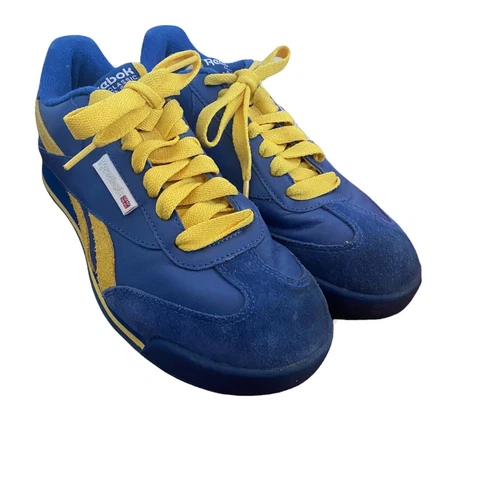 Women’s Reebok LA Los Angeles Chargers Shoes Sz 7 Royal Blue and Gold Bolts Cover