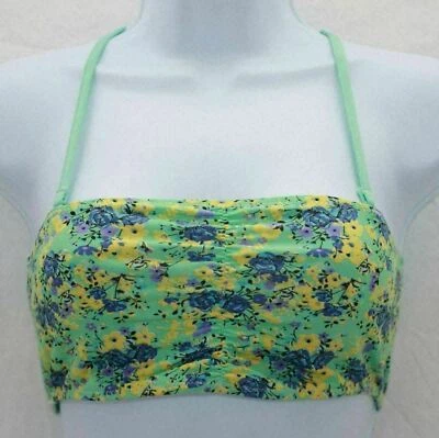Native Intimates Bralette Removable Straps Green Floral Size Small - Image 1 of 2