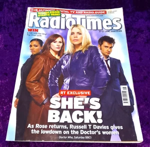 Radio Times 21-27 June 2008 - Doctor Who Cover & Feature - David Tennant - Picture 1 of 1
