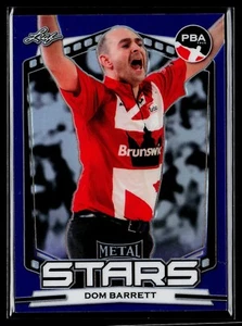2024 Leaf Metal Stars PBA Bowling PBA8 Dom Barrett ~ PURPLE PRIZM HOLO #'d /10 - Picture 1 of 2