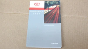 Toyota Highlander 2012 Owner's Manual Only - Picture 1 of 6