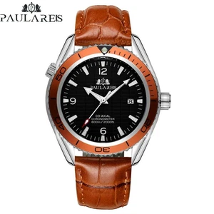 PAULAREIS P Automático Cuerda Automática Mecánica Naranja Azul Negro - Imagen 1 de 14