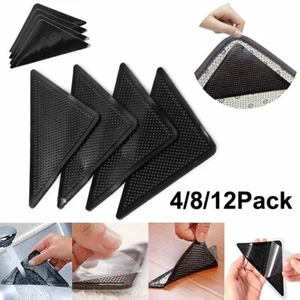 Rug Carpet Rubber Mat Grippers Non-Slip Skid Reusable Washable Grips - Picture 1 of 9