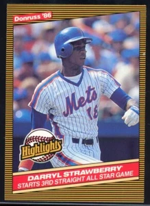 Darryl Strawberry 1986 Donruss Highlights #24 NM-MT+ METS - Picture 1 of 2