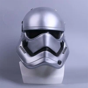 Star Wars Helmet Cosplay The Force Awakens Stormtrooper Helmet Handmade Silver - Picture 1 of 8
