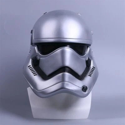 Star Wars Helmet Cosplay The Force Awakens Stormtrooper Helmet Handmade Silver - Image 1 of 4