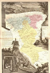 Algérie - Carte de la Province d'ALGER, vers 1874. Migeon - Picture 1 of 1