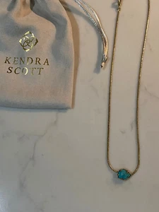 Kendra Scott Dryker Blue Howlite Pendant Necklace - Picture 1 of 2