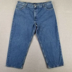Basic Editions 46x29 Blue Jeans Quality Classic Denim 100% Cotton Relaxed - Picture 1 of 7