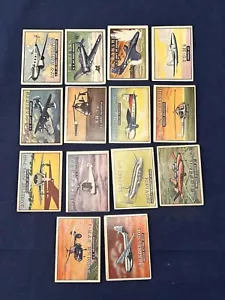 1952 Topps Wings Friend Or Foe Airplane Cards - Lot Of 14 - Picture 1 of 24