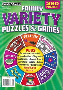 Penny Press Magazine Flower Power Alphabet Soup Logic Problems Fill-In Sudoku - Picture 1 of 12