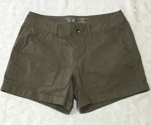 Mountain Hard Wear Womens Army Green Shorts Size 8/5 Hike Outdoors Shorts Euc - Picture 1 of 7